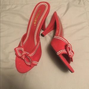 Dollhouse red shoes. NWOT Size 8